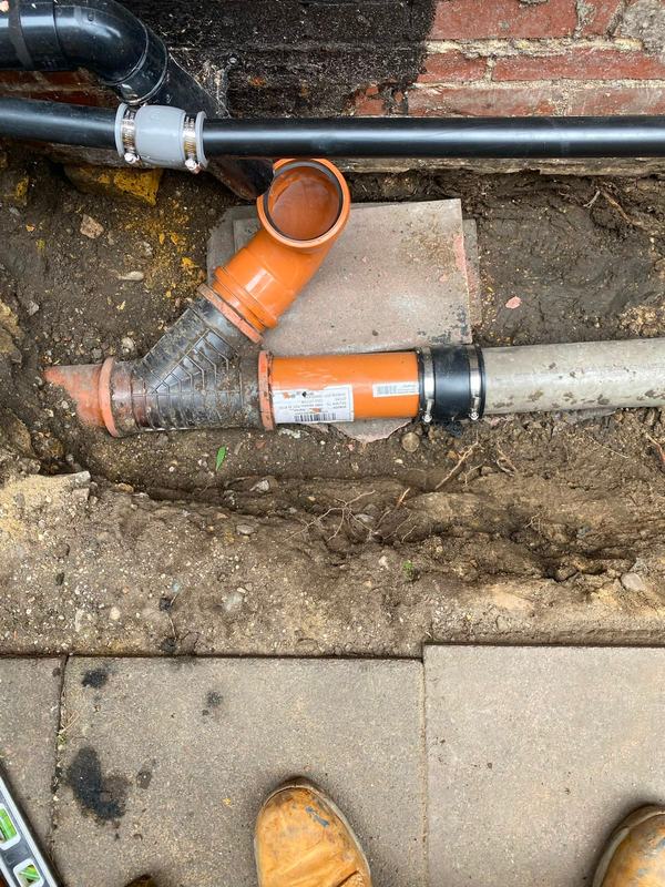 Drainage pipe work installation